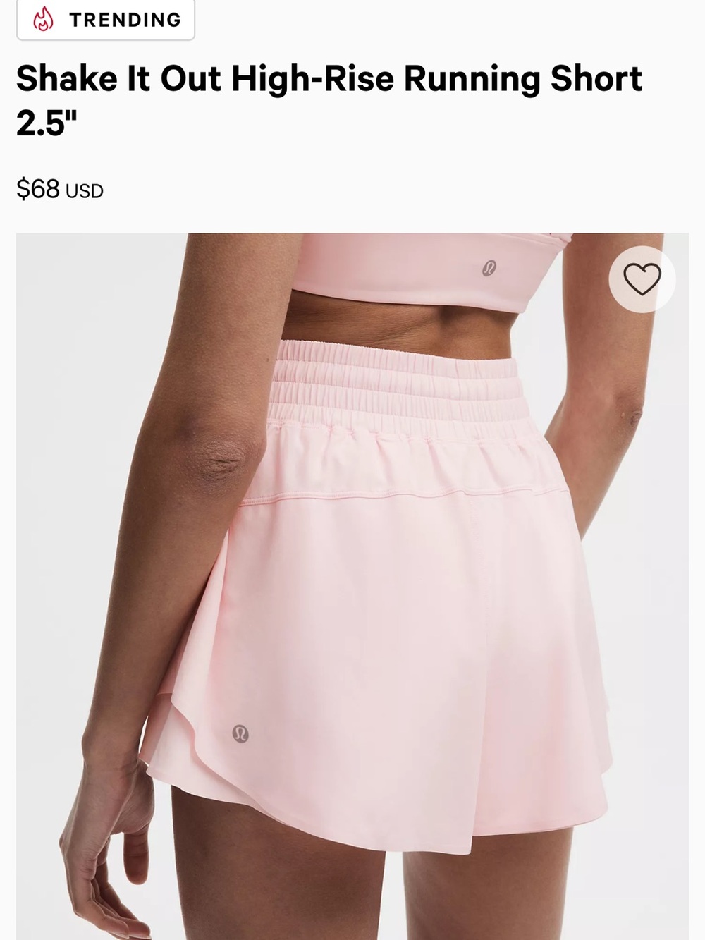 lululemon athletica Shake it out High-Rise Athletic Shorts